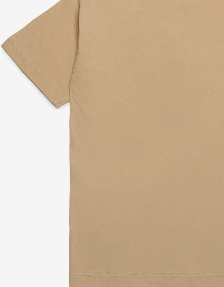 Boys Oval D Logo T-Shirt in Beige