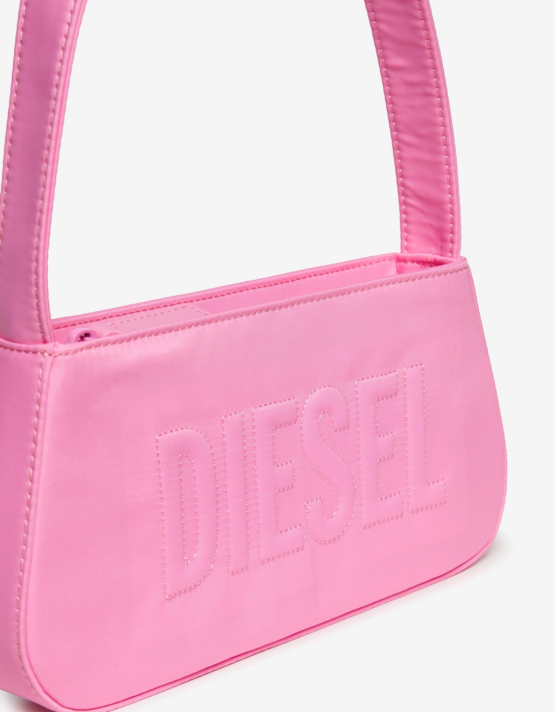 Girls Embossed Logo Handbag in Pink (25cm)