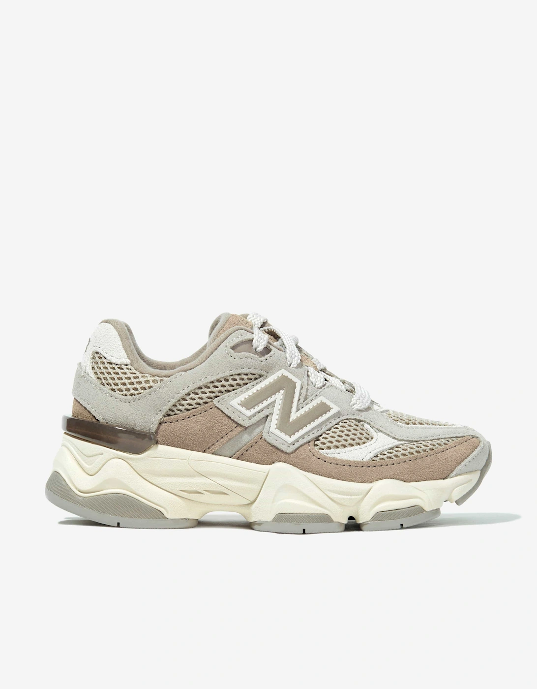 Girl's New Balance Kids 9060 Lace Trainers in Brown - Size: EU 38.5 uk 5.5 us 6