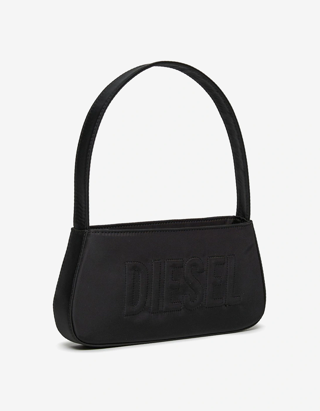 Girls Embossed Logo Handbag in Black (25cm)