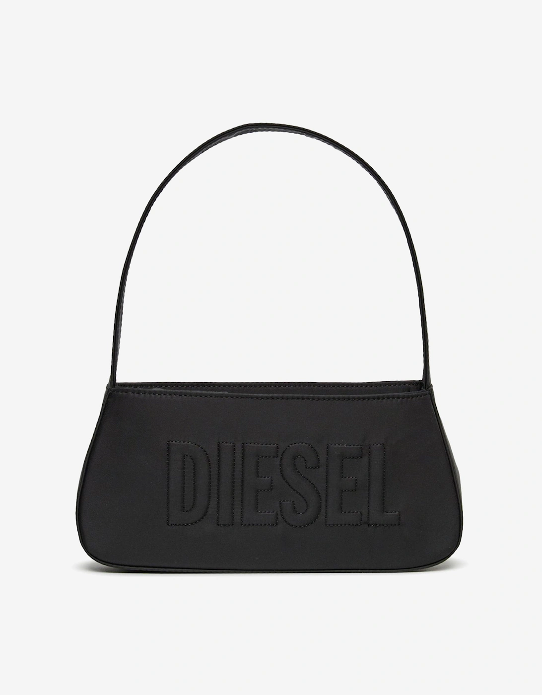 Girls Embossed Logo Handbag in Black (25cm), 6 of 5