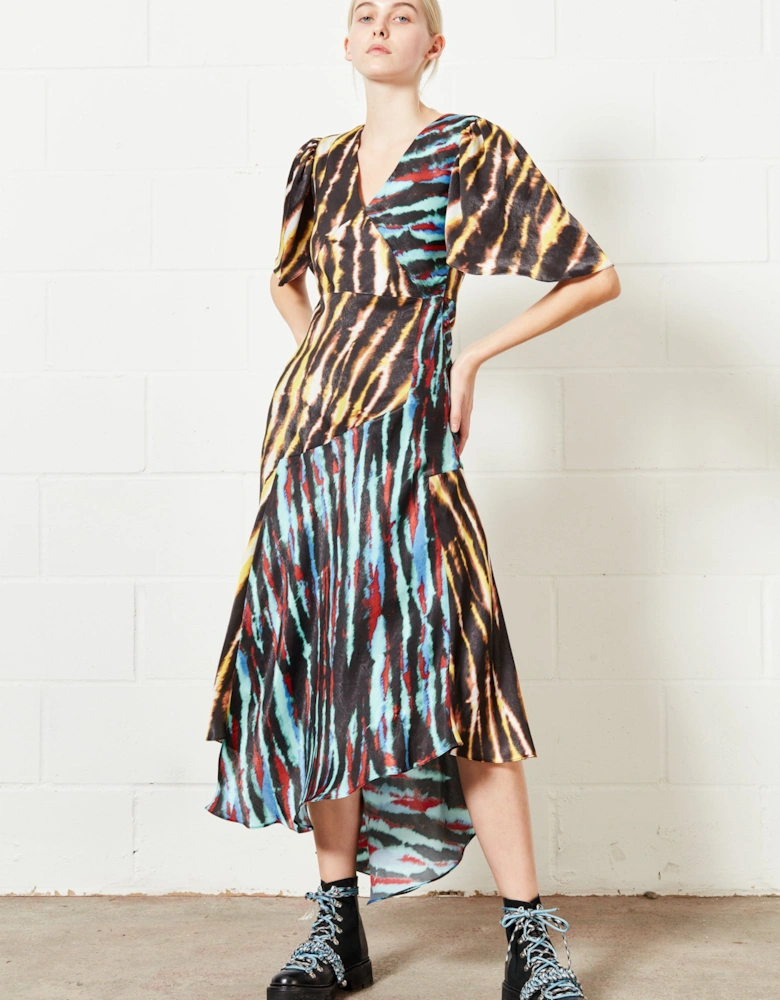 Mixed Tie Dye Midi Dress