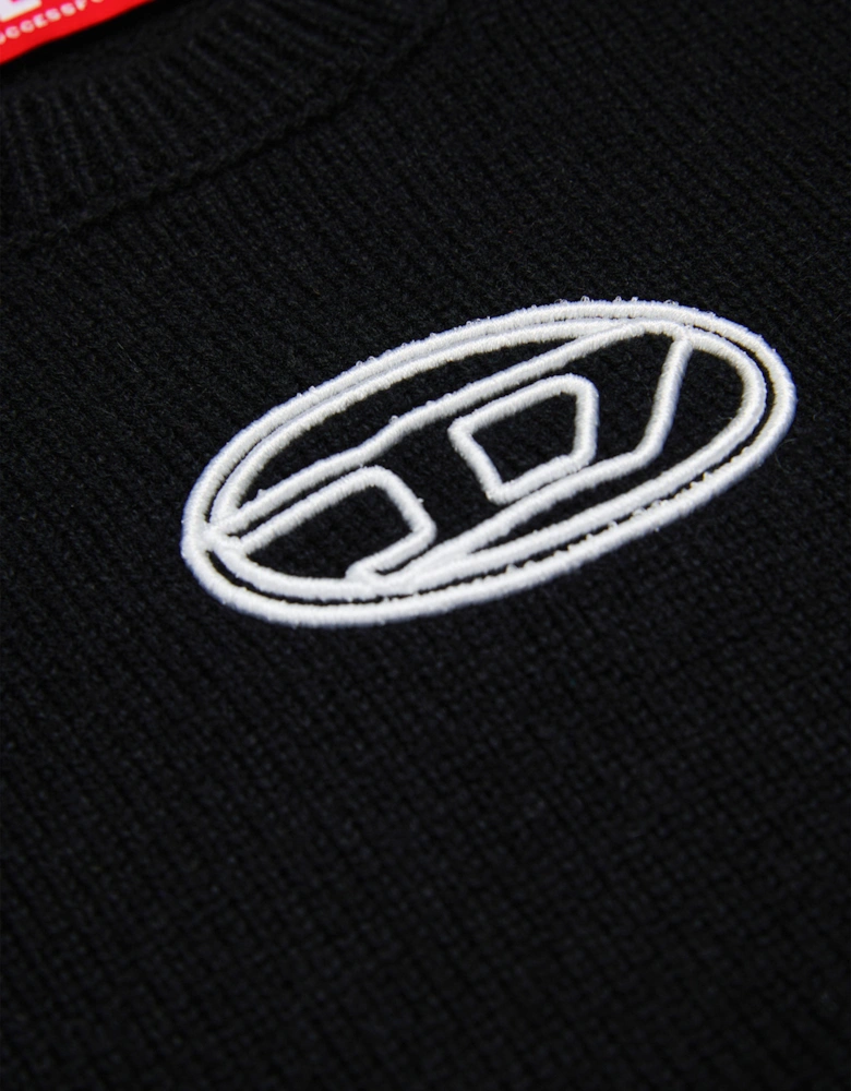 Girls Logo Sweater Vest in Black