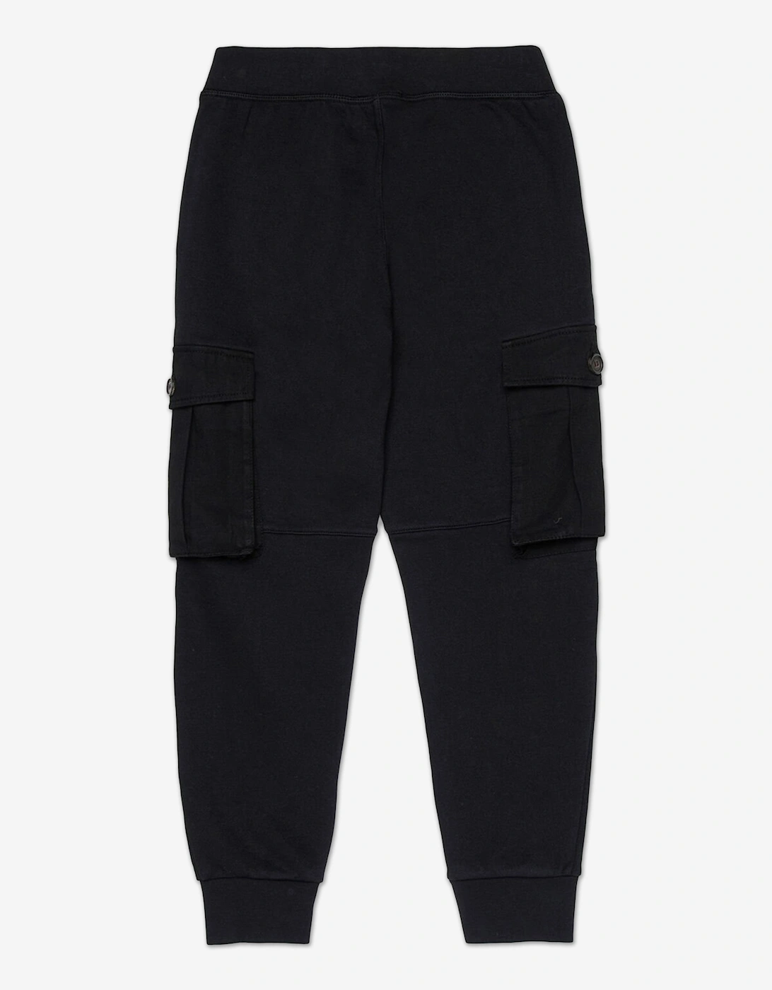 Kids Maple Leaf Logo Cargo Joggers in Black