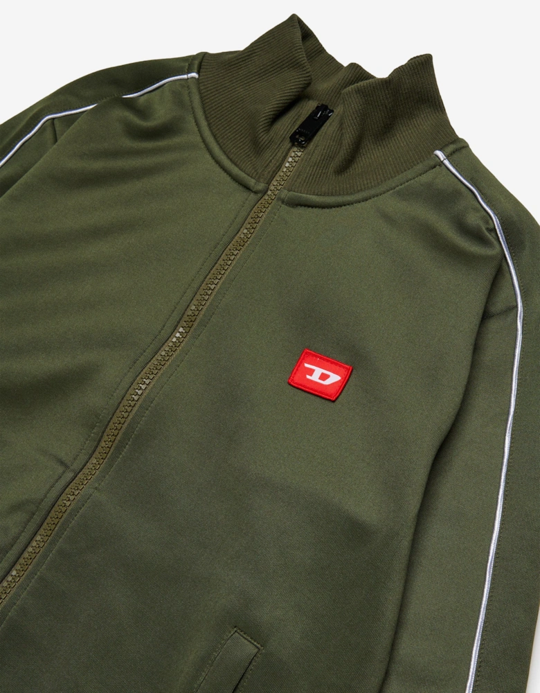 Boys Logo Track Jacket in Green