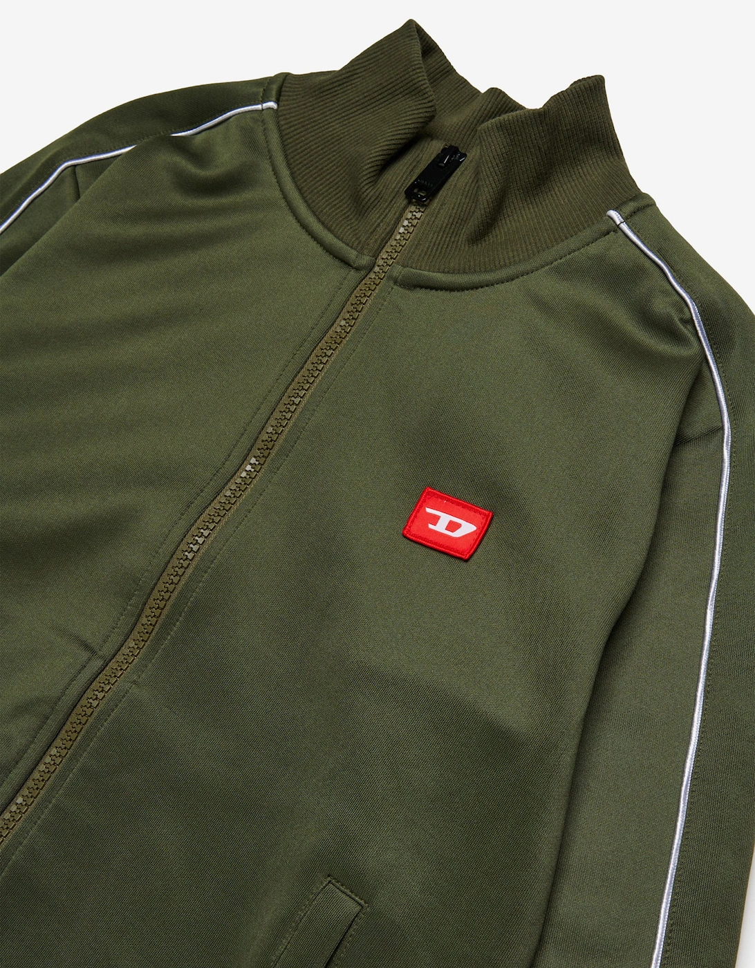 Boys Logo Track Jacket in Green