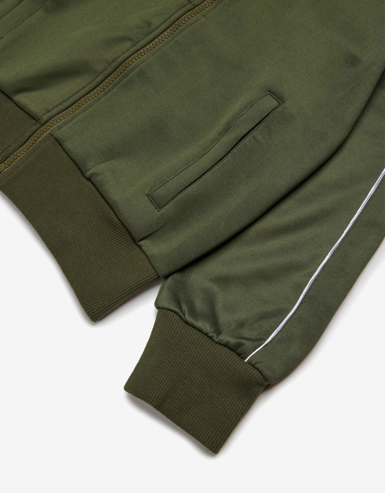 Boys Logo Track Jacket in Green