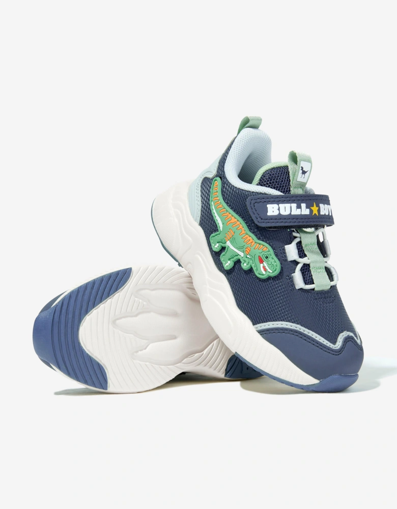 Boys Bull Boys T-Rex Trainers in Blue