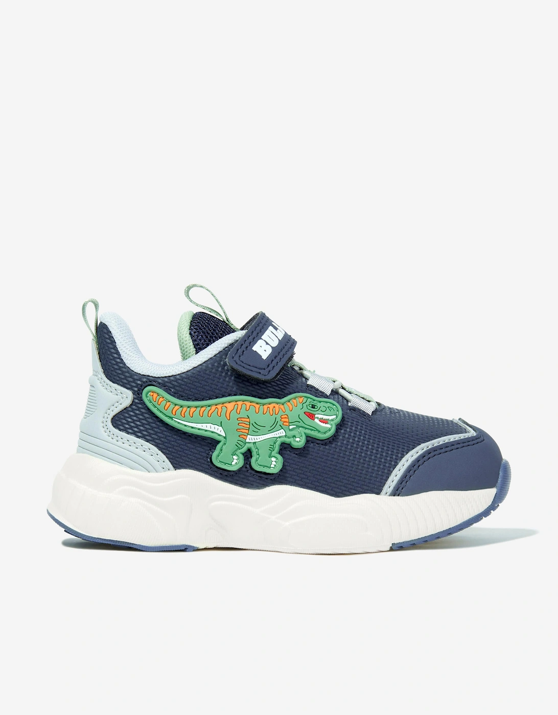 Boys Bull Boys T-Rex Trainers in Blue, 5 of 4