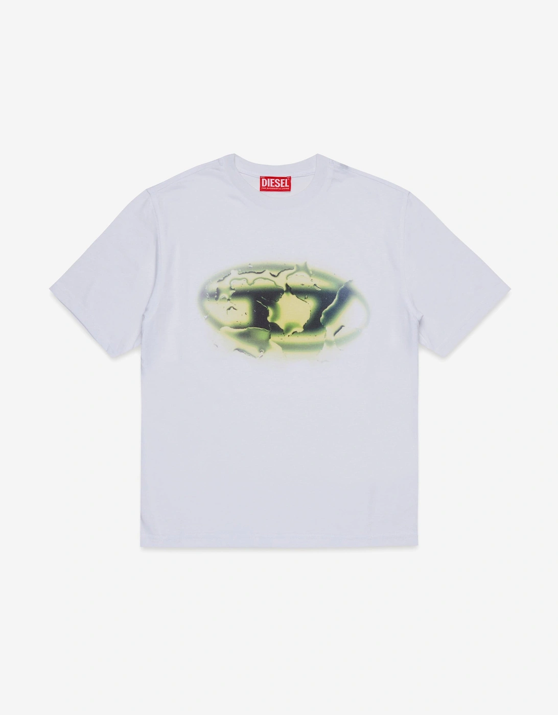 Boys Oval D Print T-Shirt in White, 5 of 4