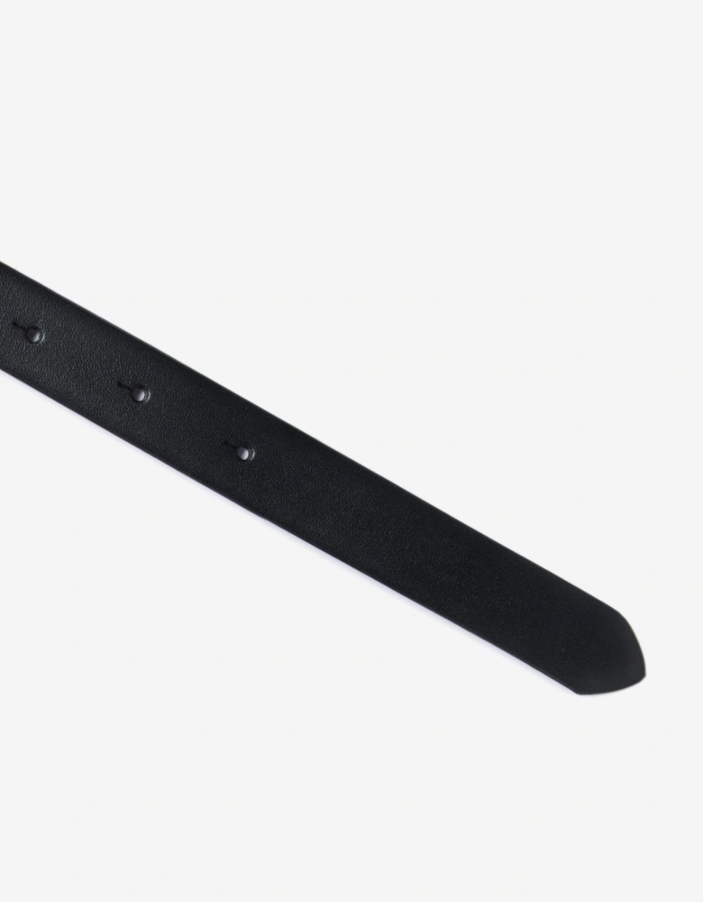 Girls Oval D Buckle Belt in Blsck