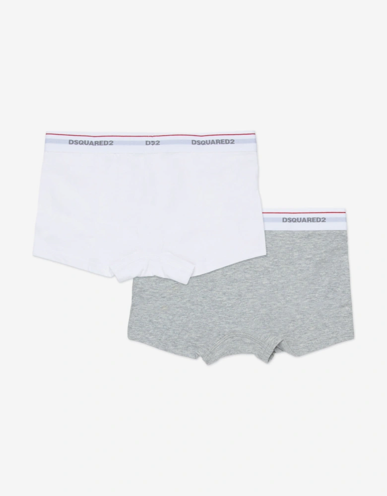 Boys 2 Pack Boxer Shorts Set in Multicolour