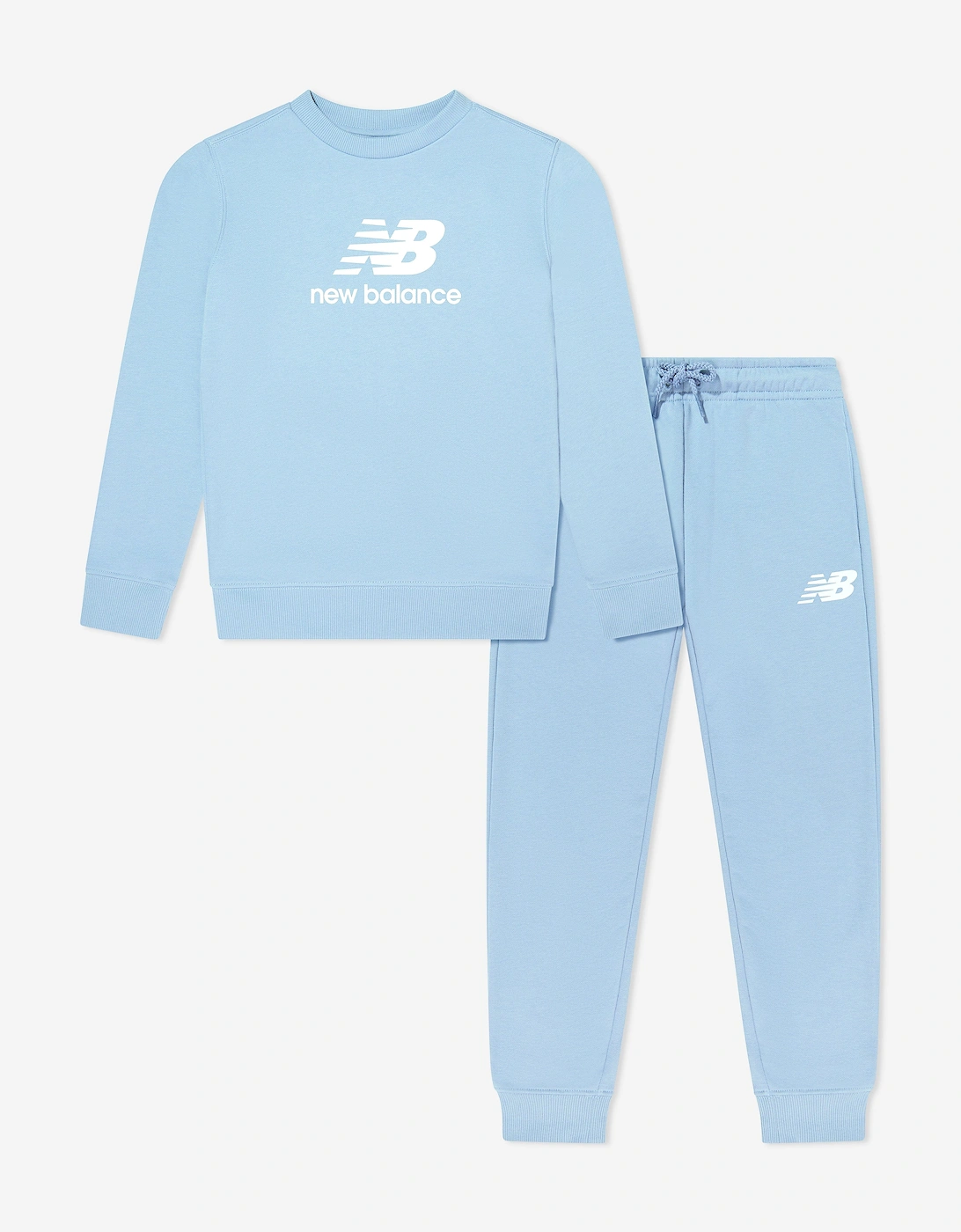 Boys Stacked Logo Tracksuit in Blue, 5 of 4