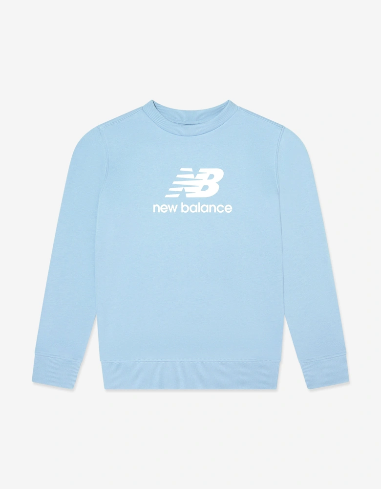 Boys Stacked Logo Tracksuit in Blue