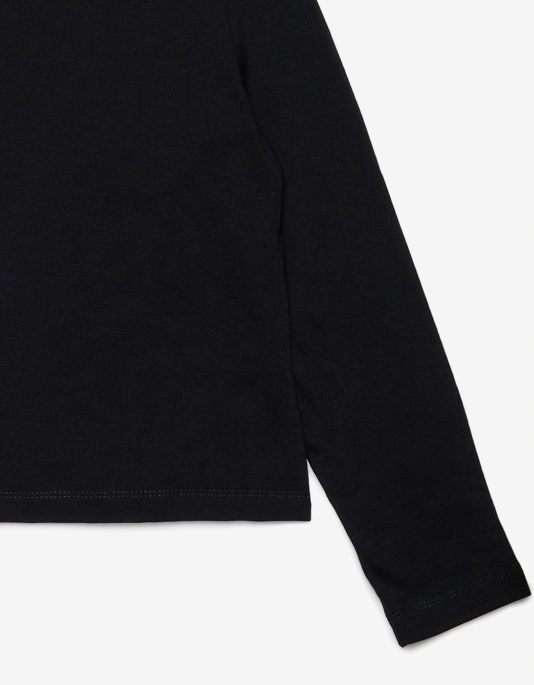 Girls Long Sleeve Logo T-Shirt in Black