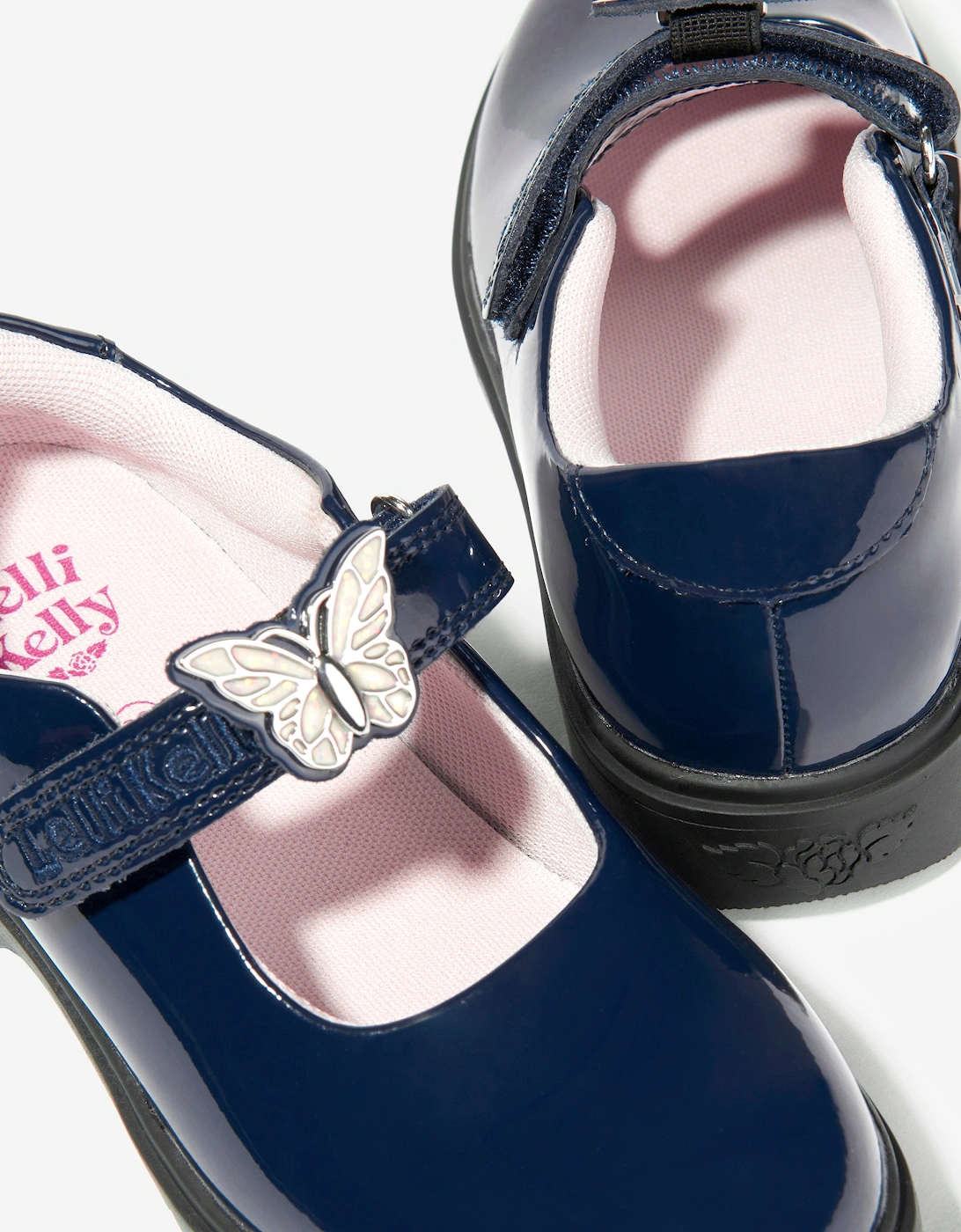 Girls Delilah Interchangeable School Shoes in Navy