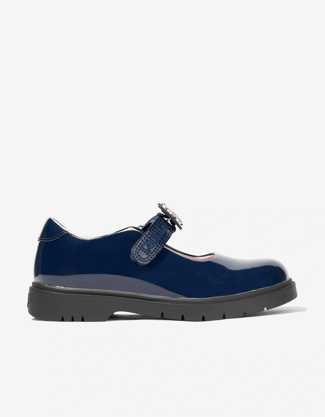 Girls Delilah Interchangeable School Shoes in Navy, 5 of 4