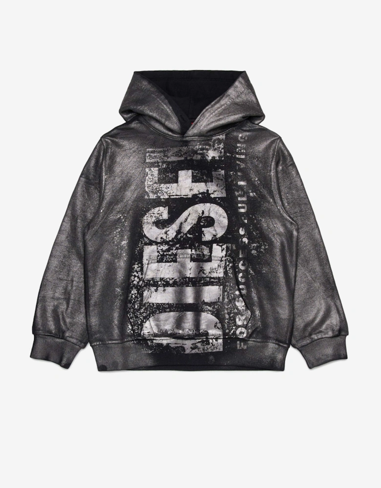 Boys Logo Hoodie in Black