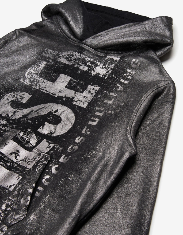 Boys Logo Hoodie in Black