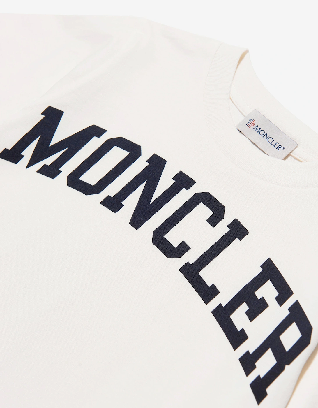 Enfant Boys Logo Print T-Shirt in Ivory