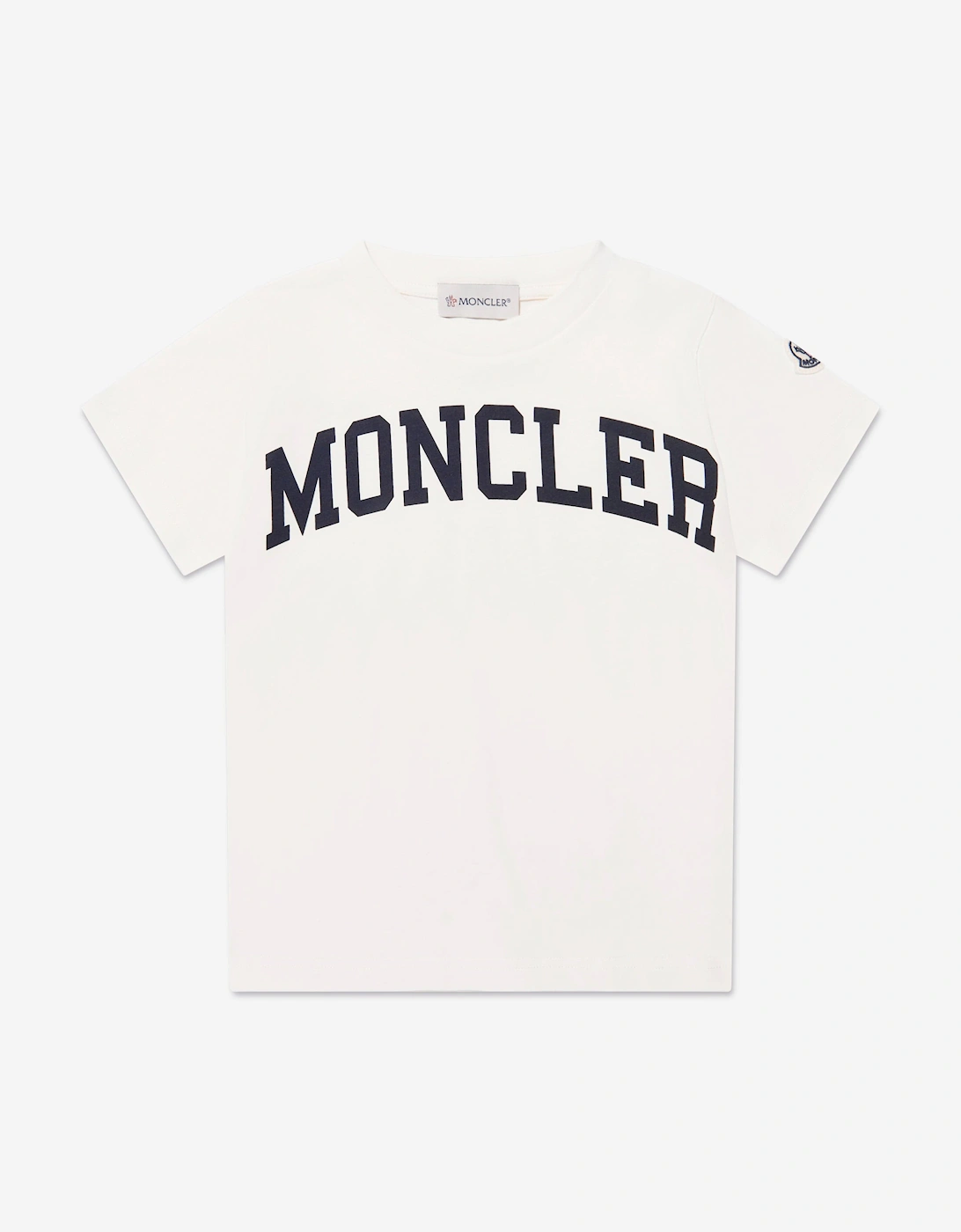Enfant Boys Logo Print T-Shirt in Ivory, 6 of 5