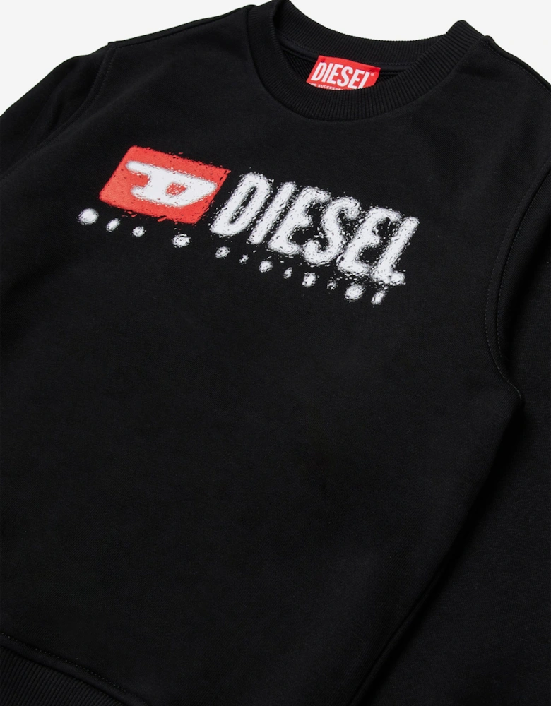 Boys Logo Sweatshirt in Black