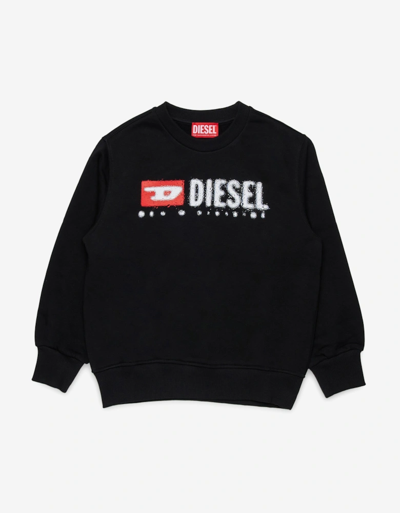 Boys Logo Sweatshirt in Black