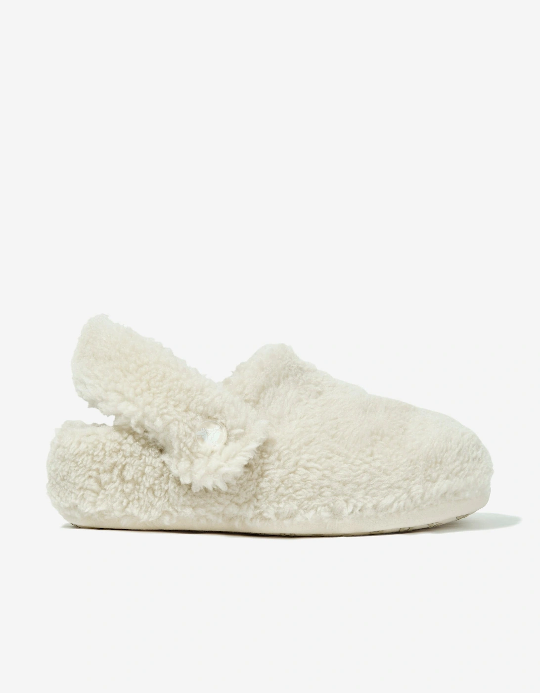 Boy's Crocs Kids Classic Cozzzy Slipper in Ivory - Cream - Size: EU 25 - 26 uk 9 us 9