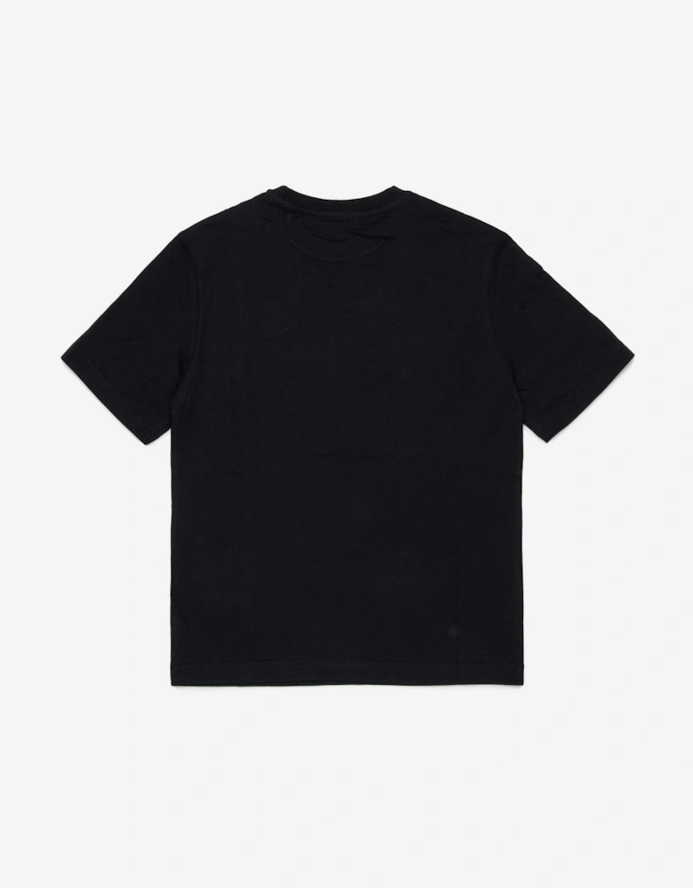 Boys Oval D Logo T-Shirt in Black