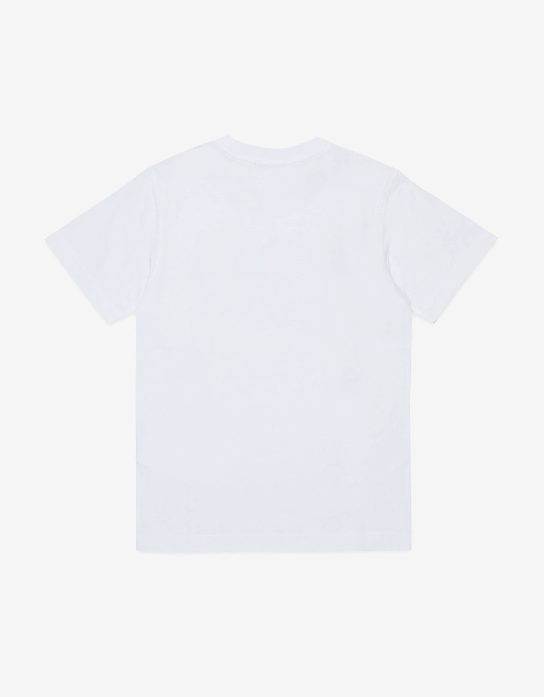 Boys Logo Print T-Shirt in White