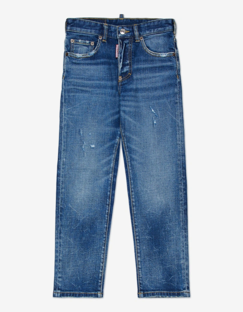 Kids Regular Fit Jeans in Blue