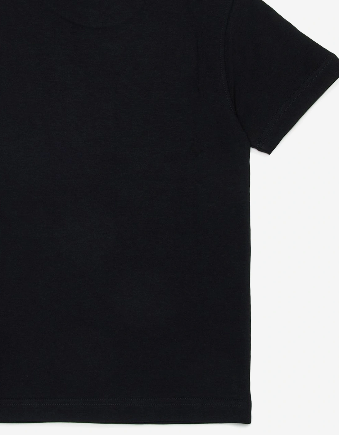 Boys Logo Print T-Shirt in Black