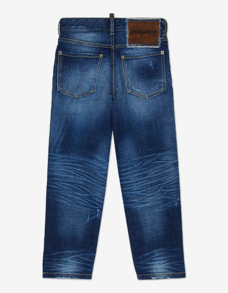 Kids Regular Fit Jeans in Blue