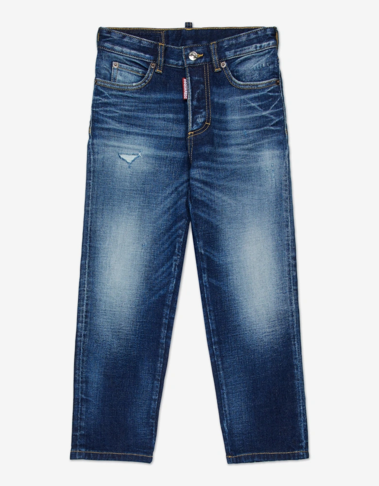 Kids Regular Fit Jeans in Blue