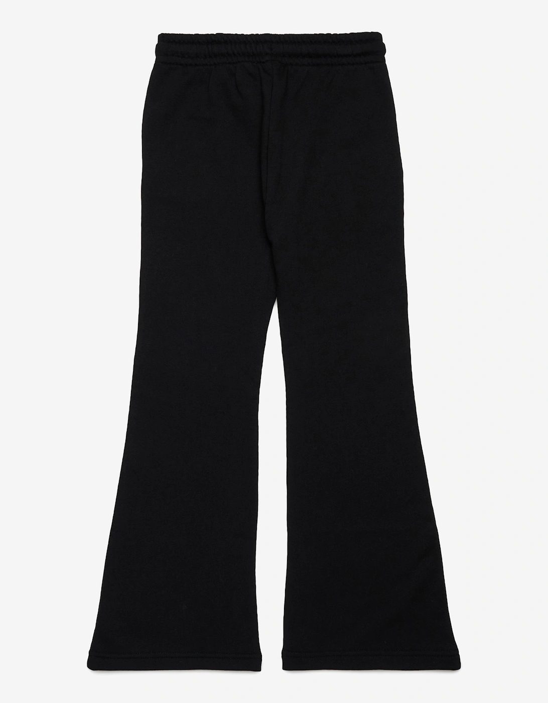 Girls Flared Logo Joggers in Black