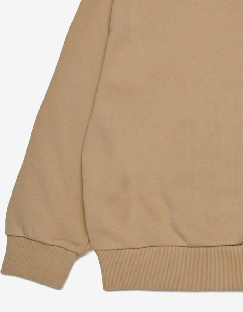Boys Oval D Logo Sweatshirt in Beige