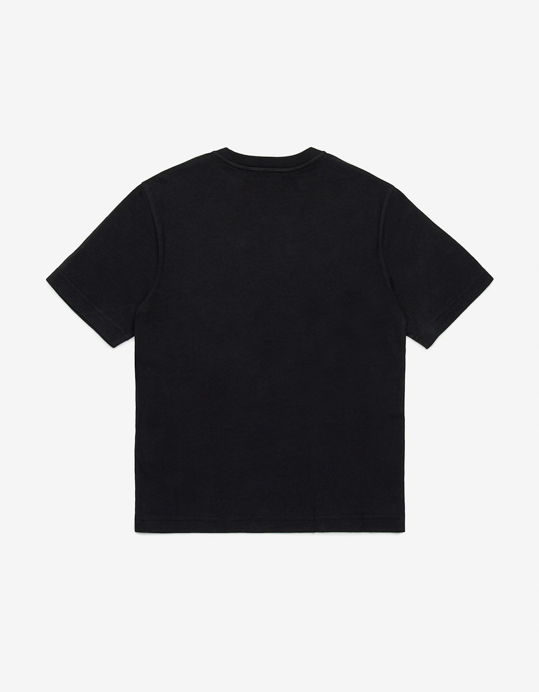 Boys Metallic Effect Logo T-Shirt in Black