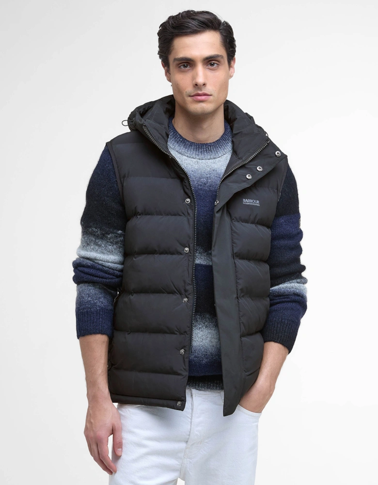 Padley Mens Puffer Gilet - Black