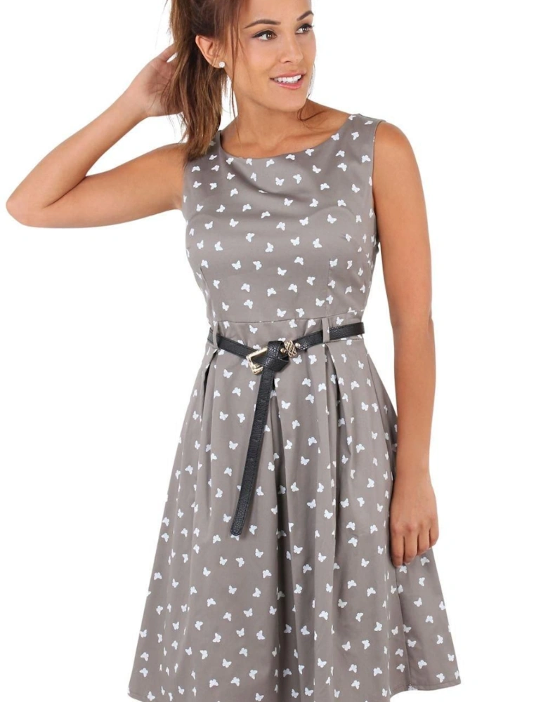 Polka Dot Crossover Dress