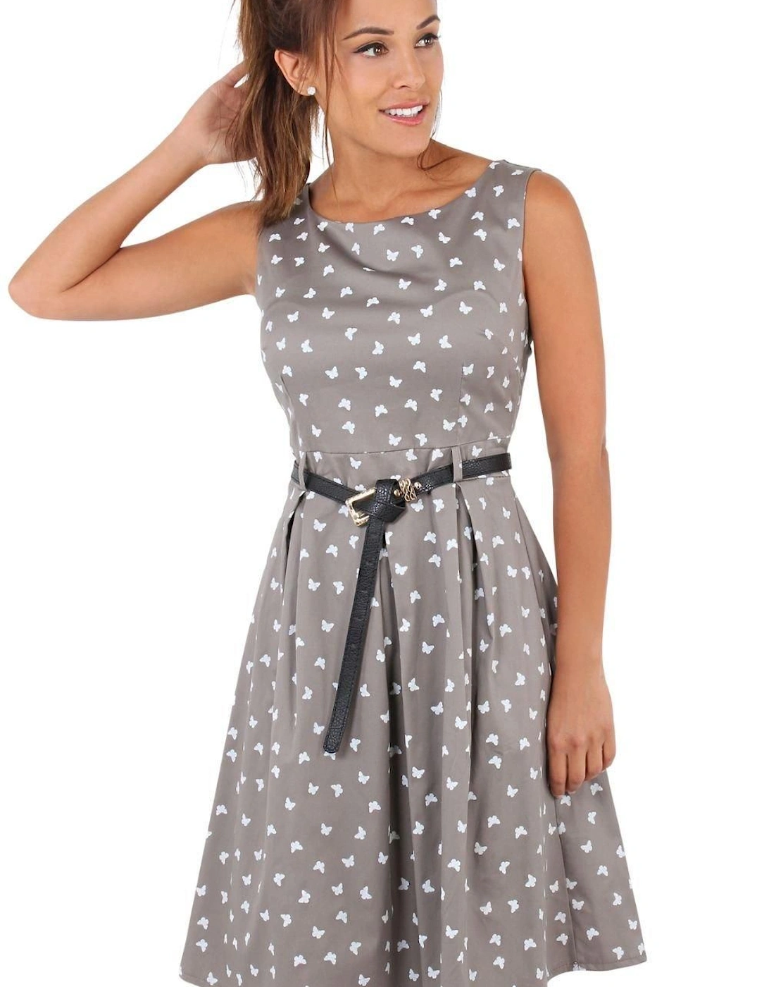 Polka Dot Crossover Dress, 2 of 1