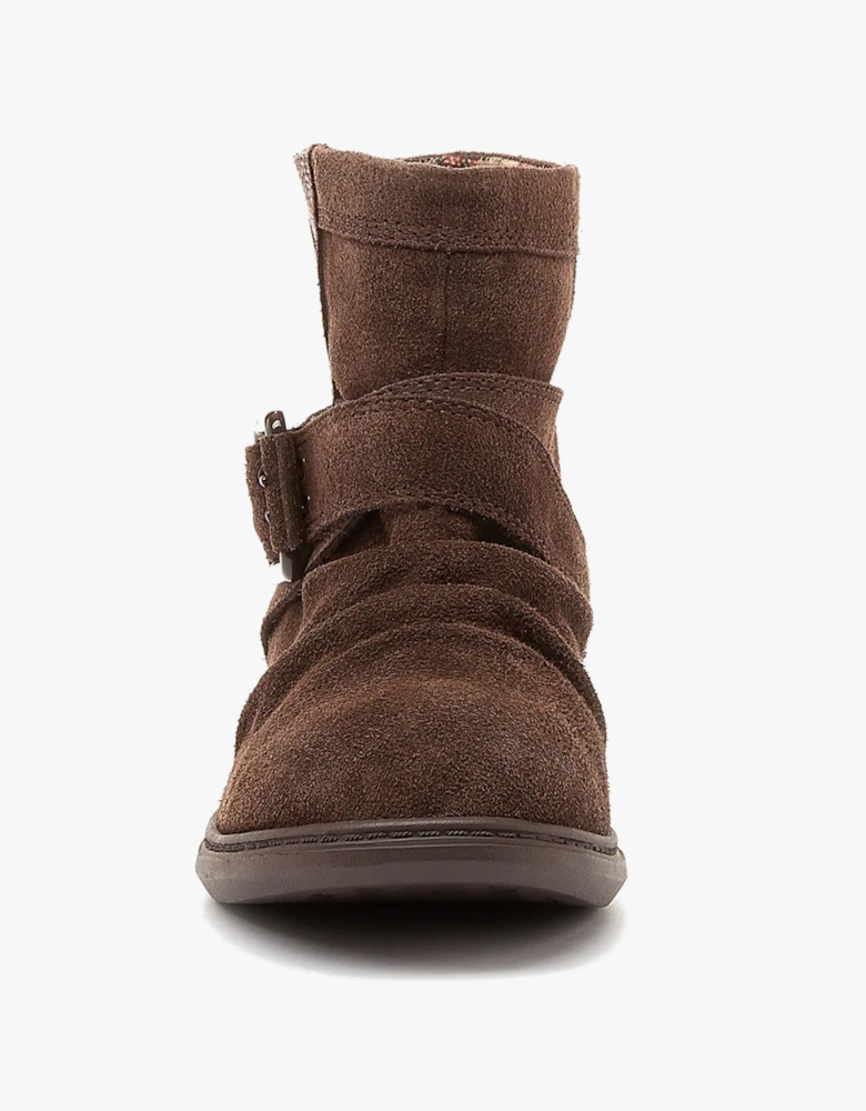 MINT Womens Suede Boots Brown