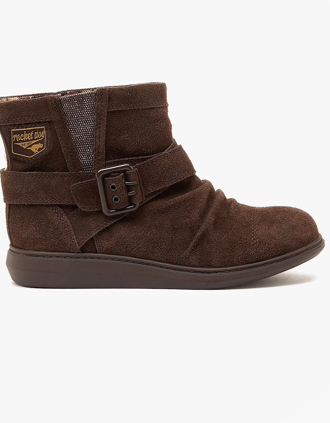 MINT Womens Suede Boots Brown, 5 of 4