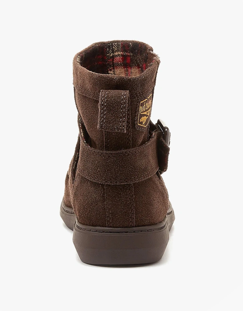 MINT Womens Suede Boots Brown