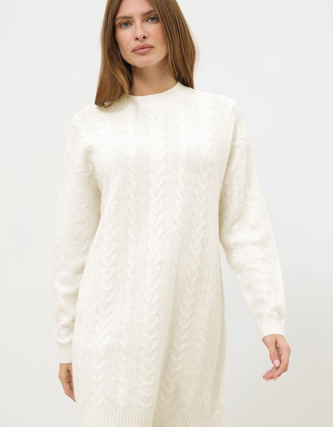 Cable Knit Tunic Jumper Dress, 2 of 1
