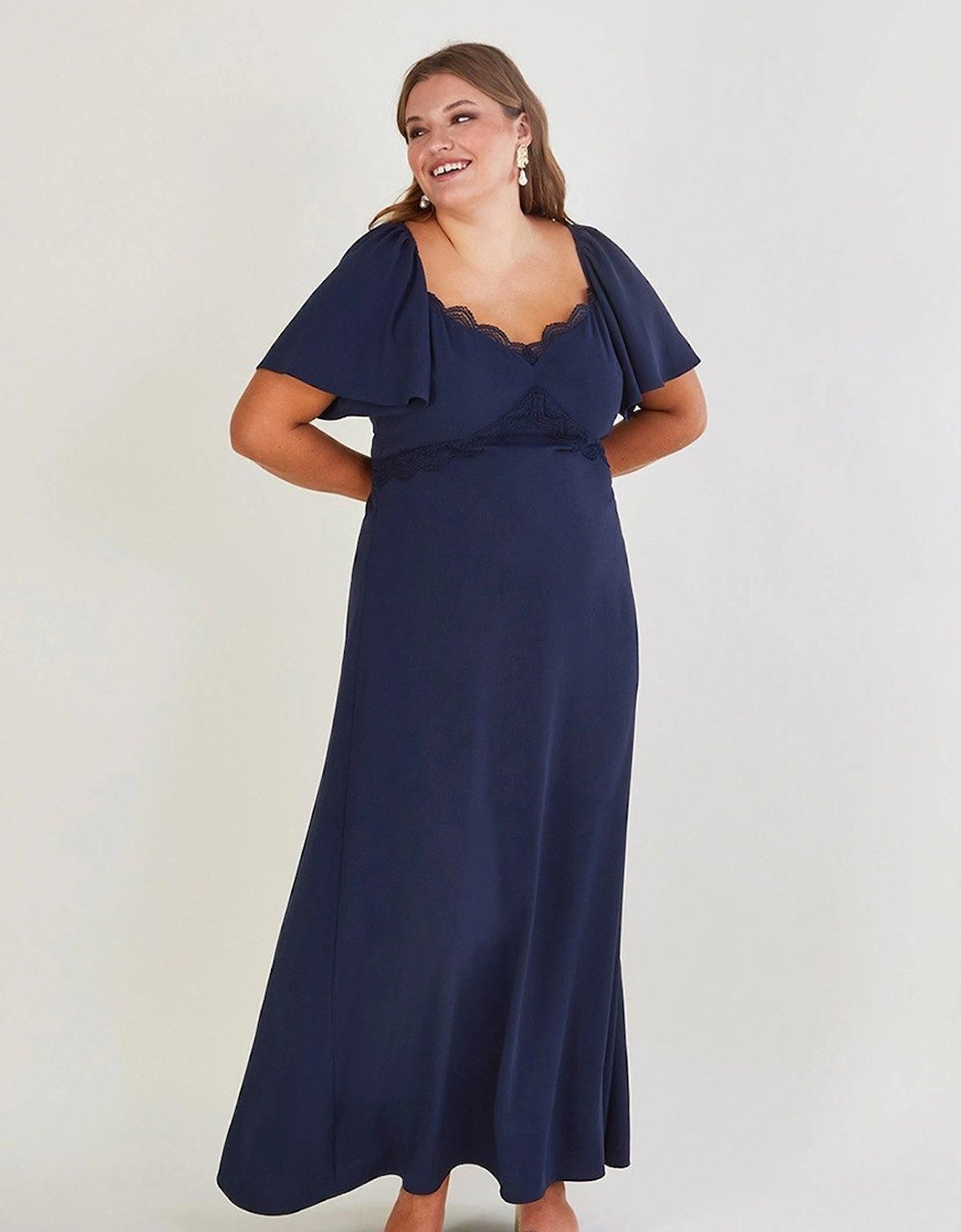 'Charlotte' Crepe Maxi Dress, 2 of 1