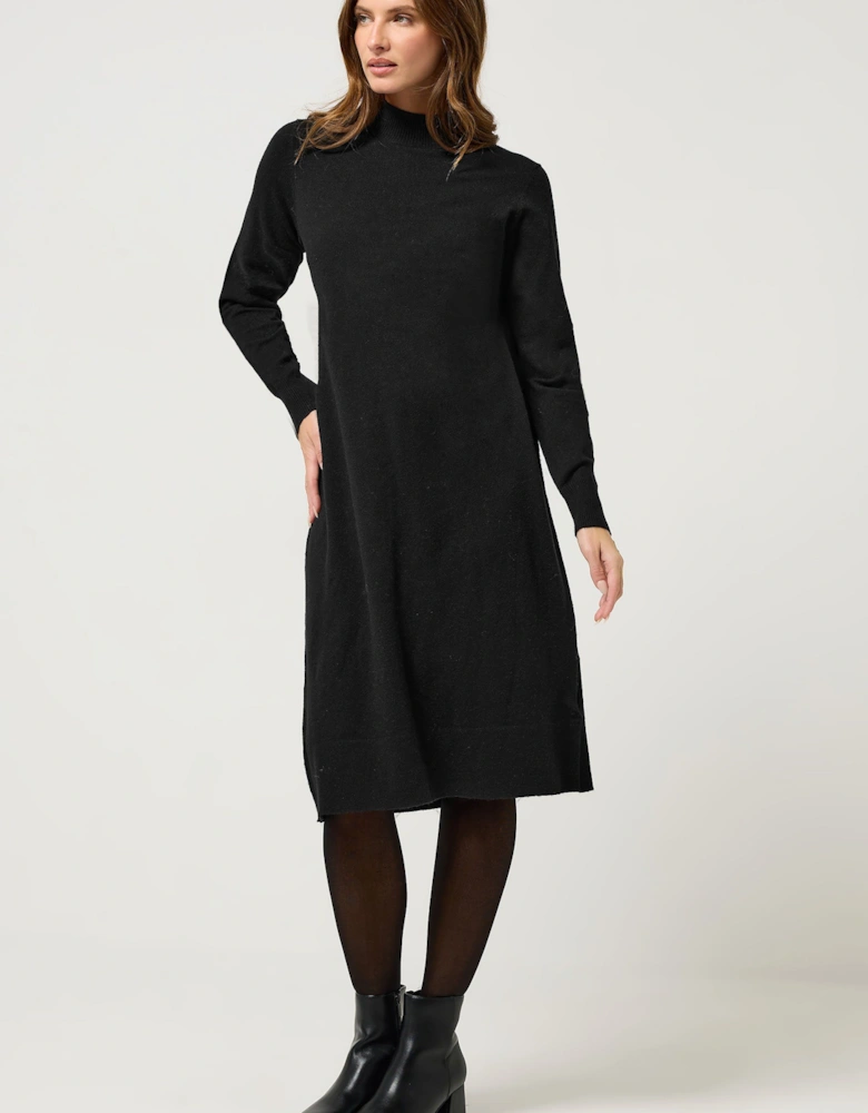 Funnel Neck Jumper Dress