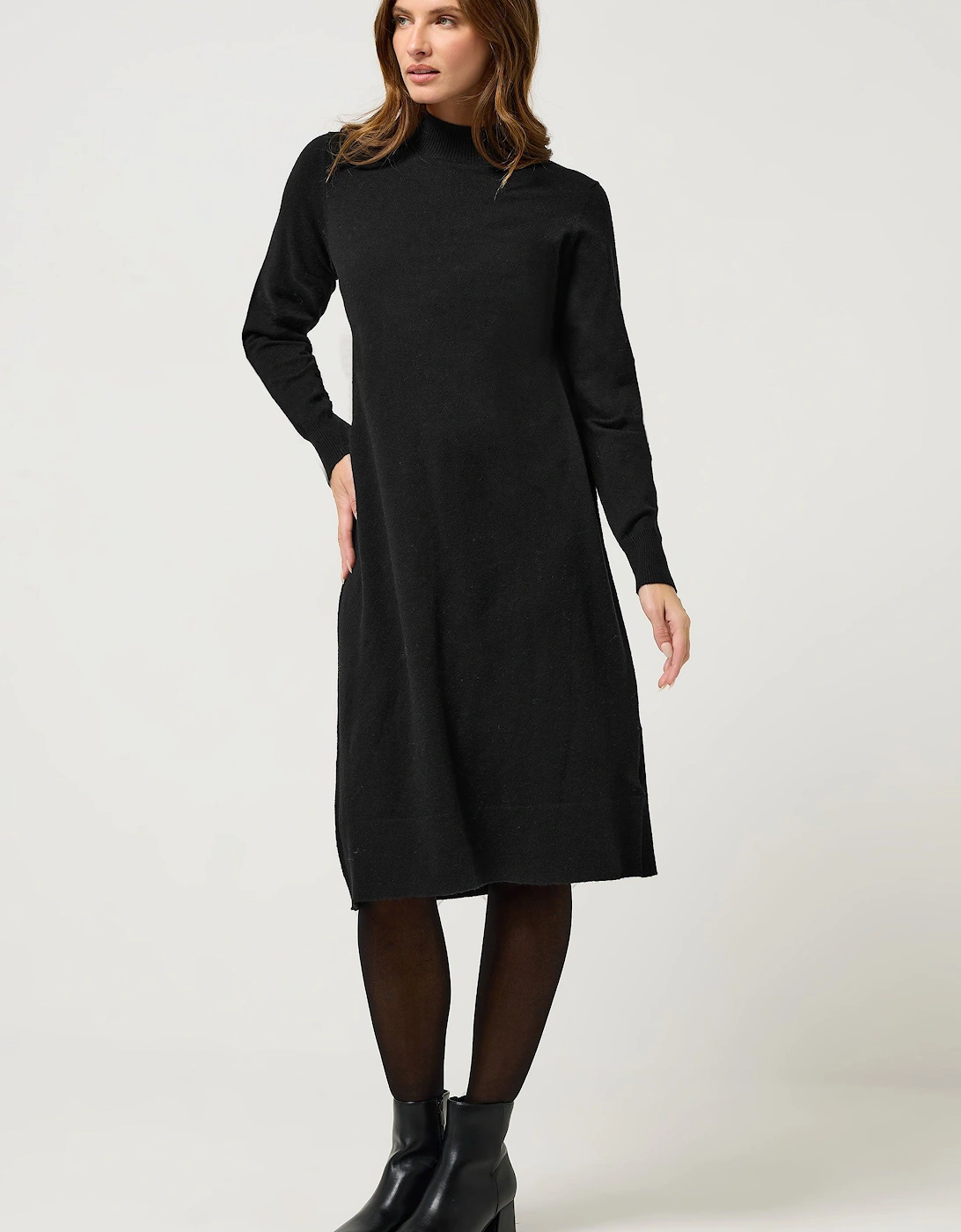 Funnel Neck Jumper Dress, 2 of 1