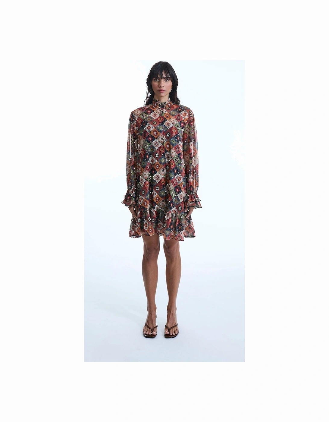 Birds Eye Midi Dress, 2 of 1