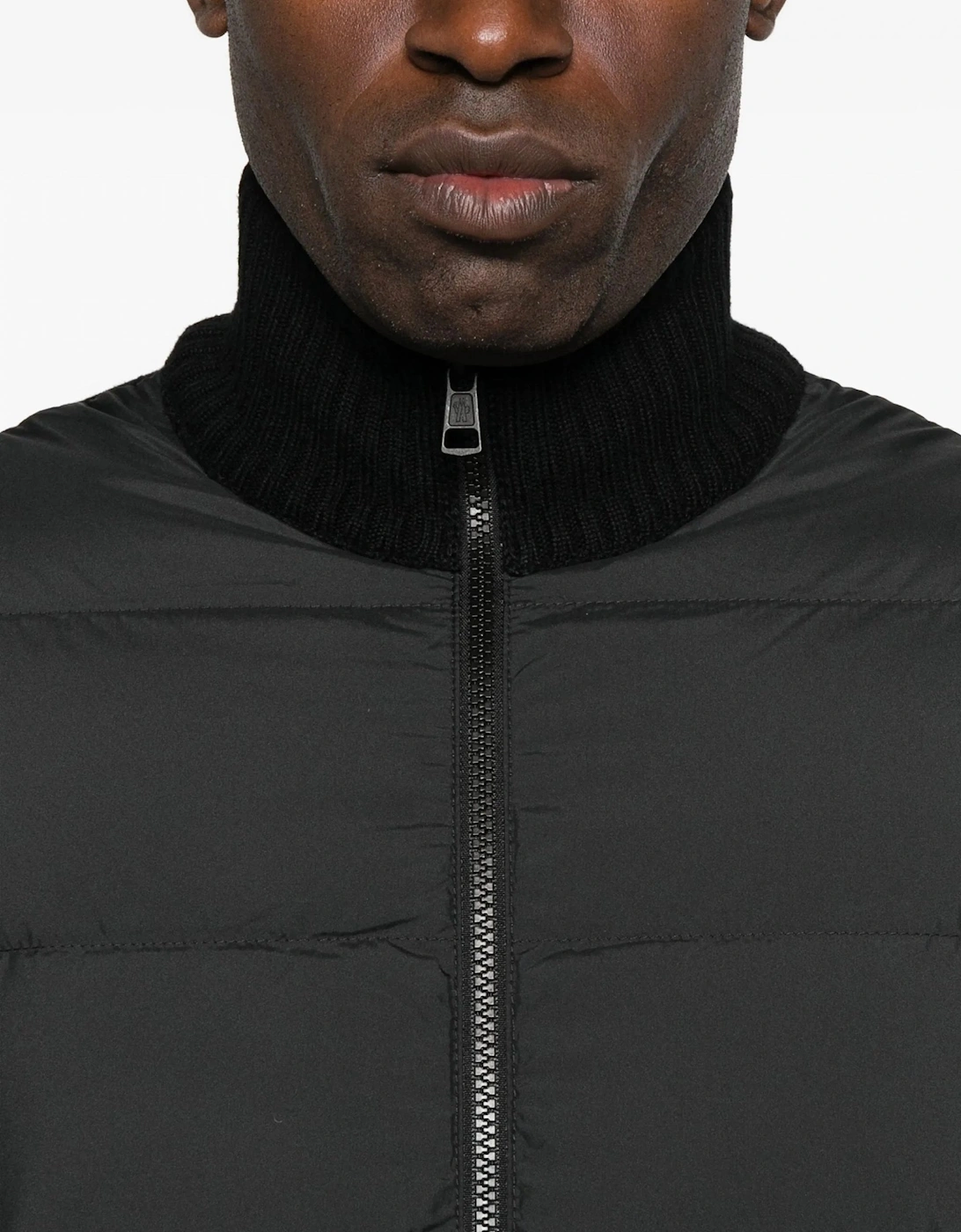 Zip Through Hybrid Cardigan Black