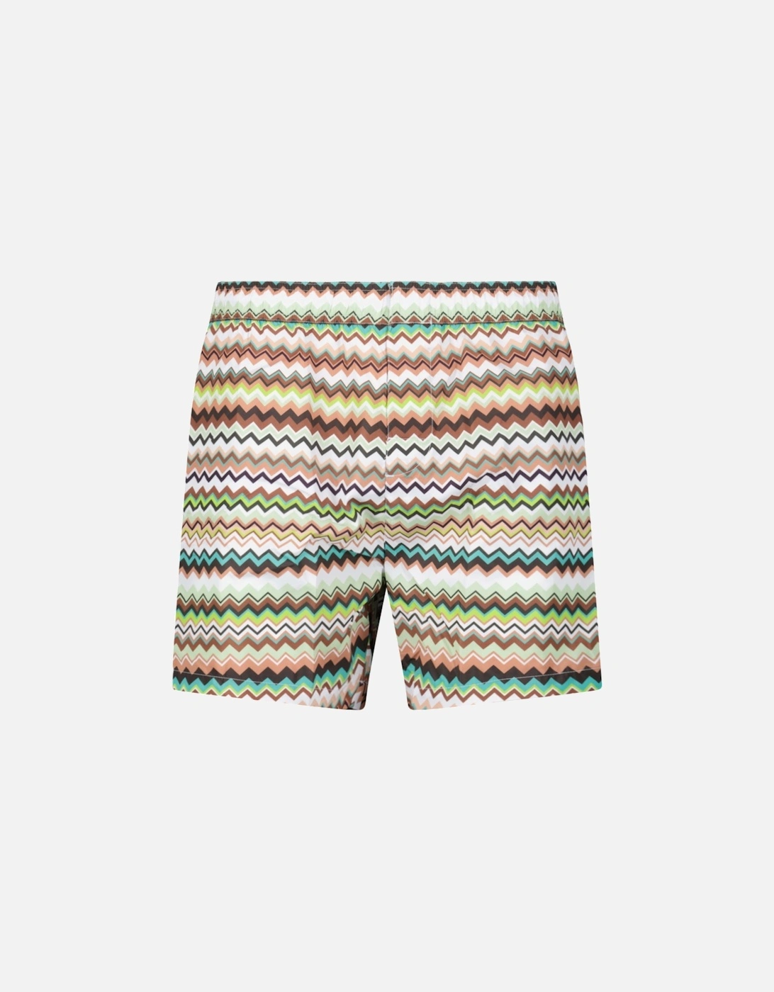 Zig Zag Swim Shorts Multi Green And Brown, 4 of 3